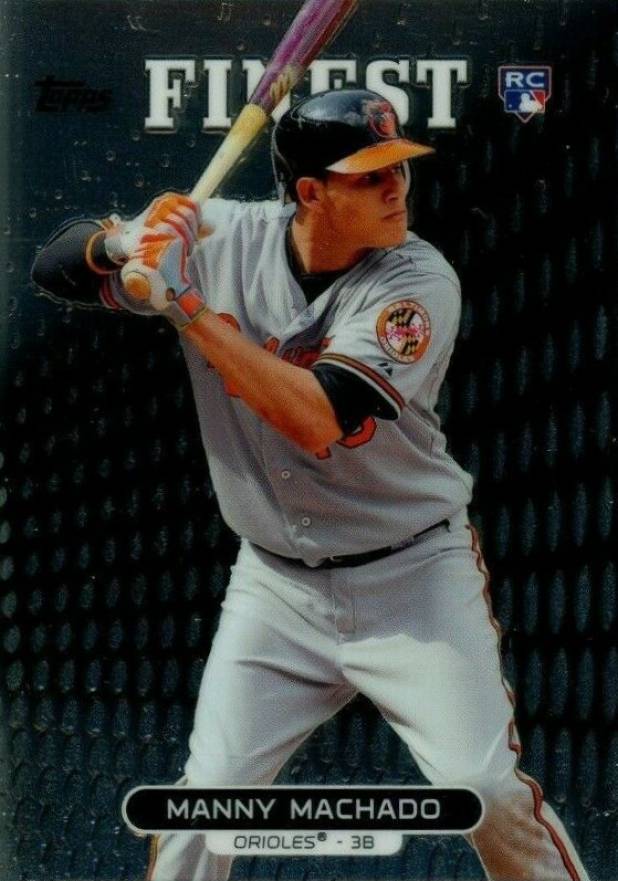 2013 Finest Manny Machado #80 Baseball Card