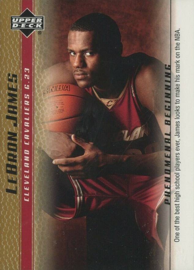 2003 Upper Deck LeBron James Phenomenal Beginnings LeBron James #10 Basketball Card