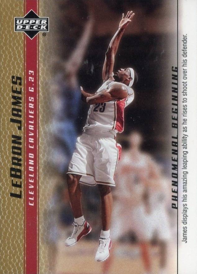2003 Upper Deck LeBron James Phenomenal Beginnings LeBron James #12 Basketball Card