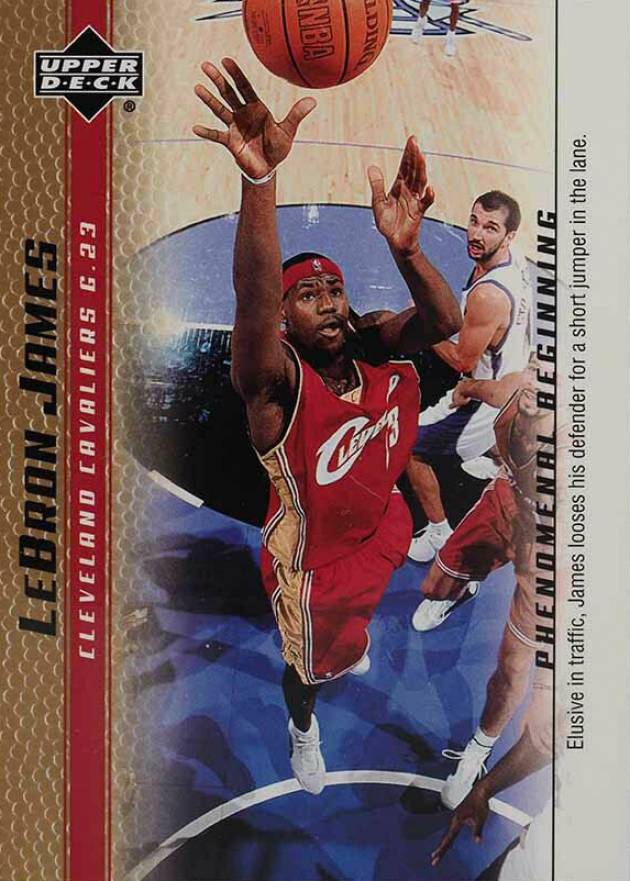 2003 Upper Deck LeBron James Phenomenal Beginnings LeBron James #6 Basketball Card