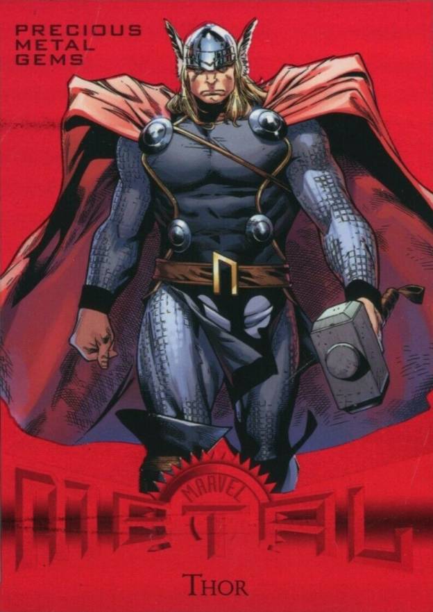 2013 Marvel Fleer Retro Precious Metal Gems  Thor #10 Non-Sports Card