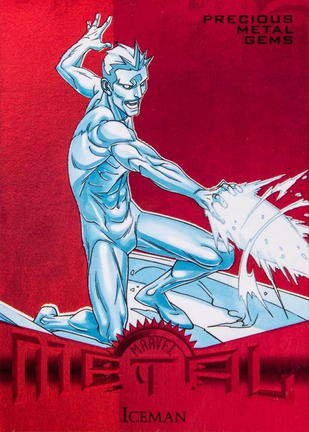 2013 Marvel Fleer Retro Precious Metal Gems  Iceman #21 Non-Sports Card