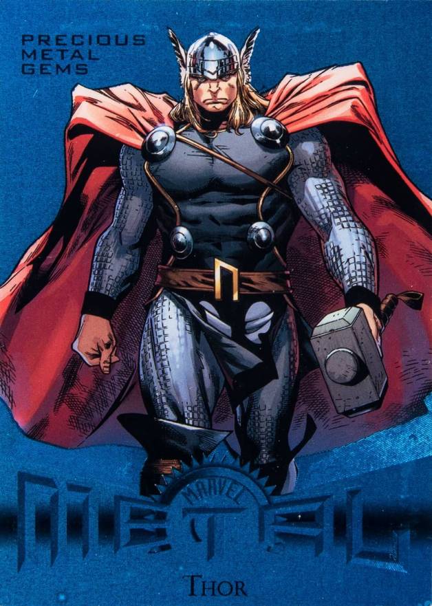 2013 Marvel Fleer Retro Precious Metal Gems  Thor #10 Non-Sports Card