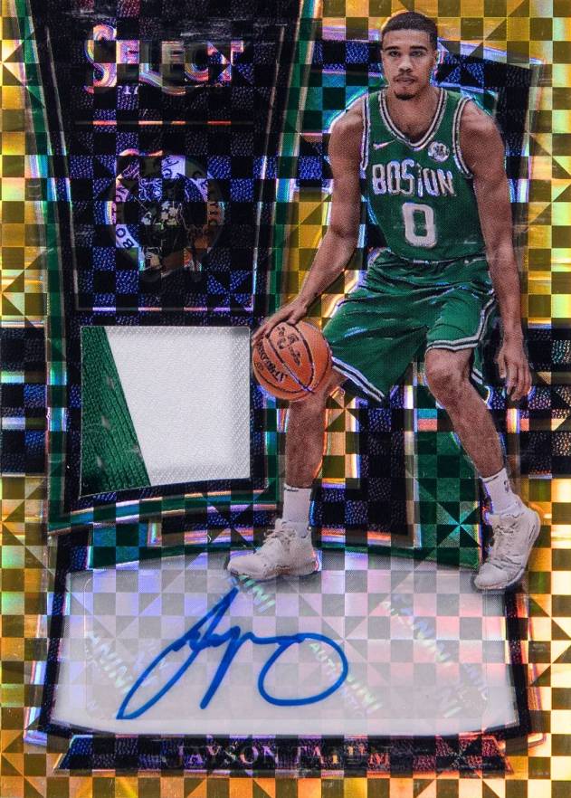 2017 Panini Select Rookie Jersey Autographs Jayson Tatum #JYT Basketball Card