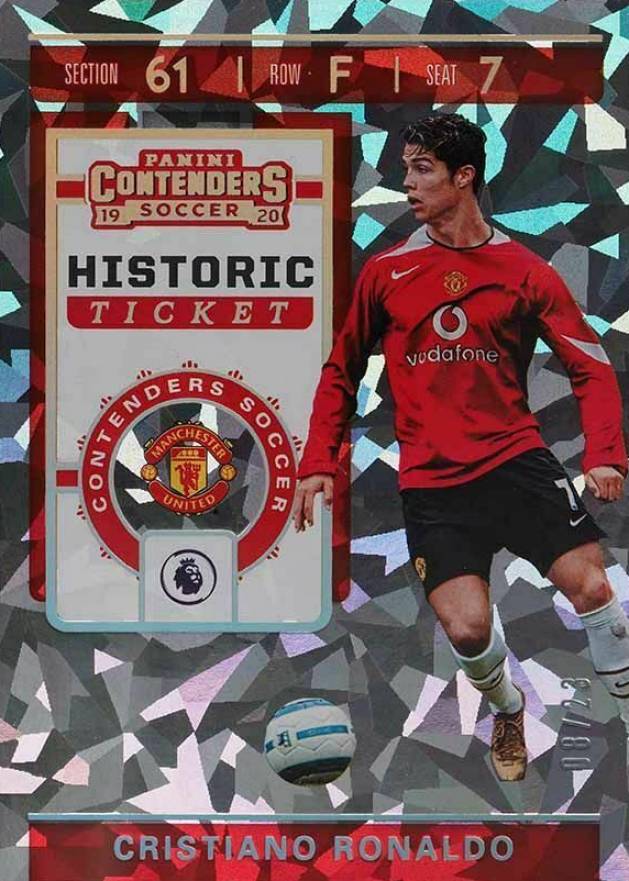 2019 Panini Chronicles Contenders Historic Ticket Cristiano Ronaldo #CR7 Soccer Card