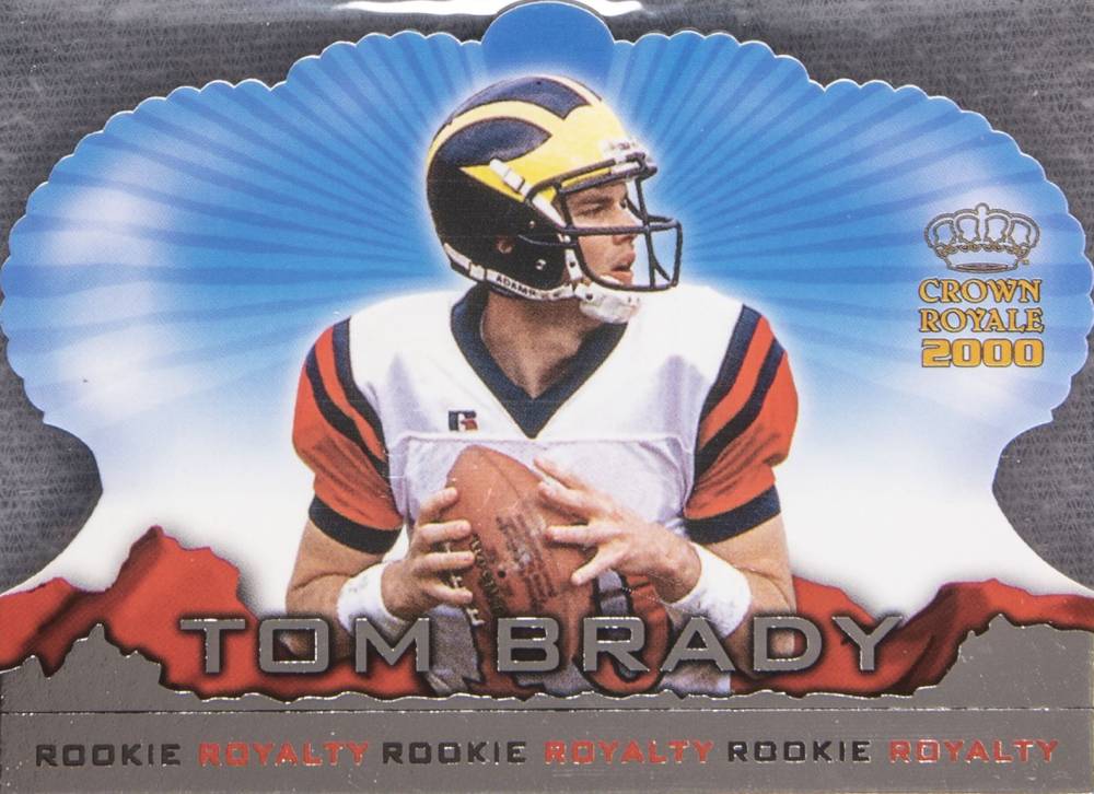 2000 Pacific Crown Royale Rookie Royalty Tom Brady #2 Football Card