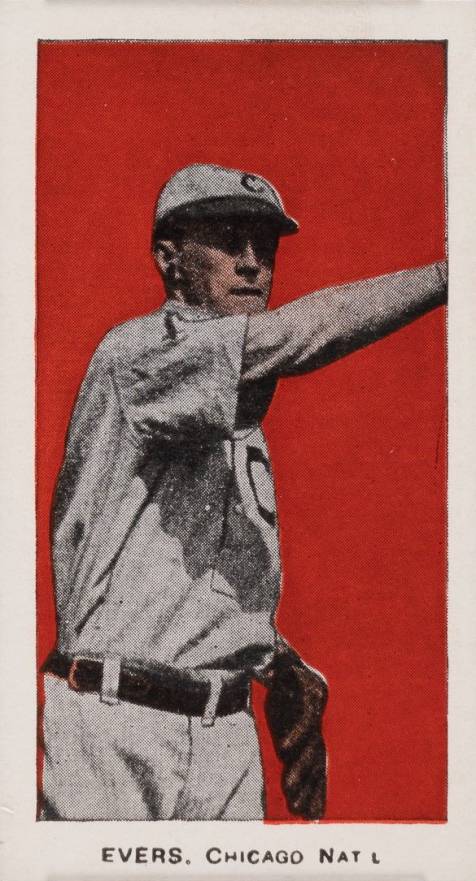 1910 Anonymous "Set of 30" Evers, Chicago Nat'l # Baseball Card