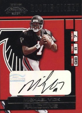 2001 Playoff Contenders Michael Vick #157 Football Card