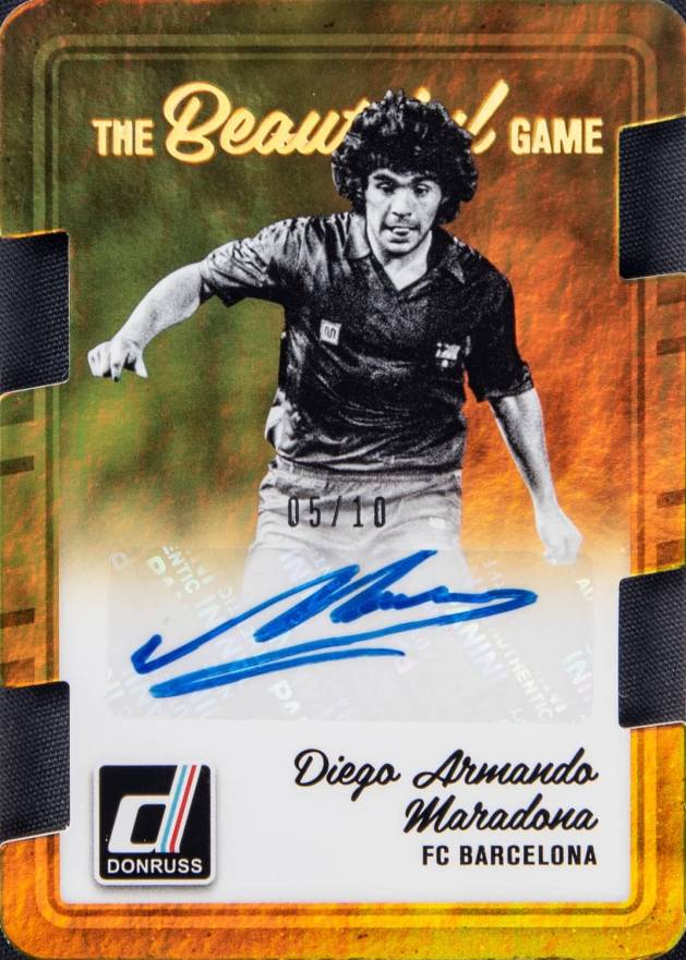 2016 Panini Donruss The Beautiful Game Autograph Diego Maradona #BGDM2 Soccer Card
