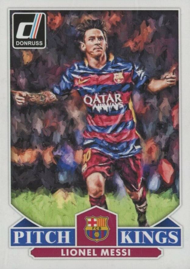 2015 Panini Donruss Pitch Kings Lionel Messi #17 Soccer Card