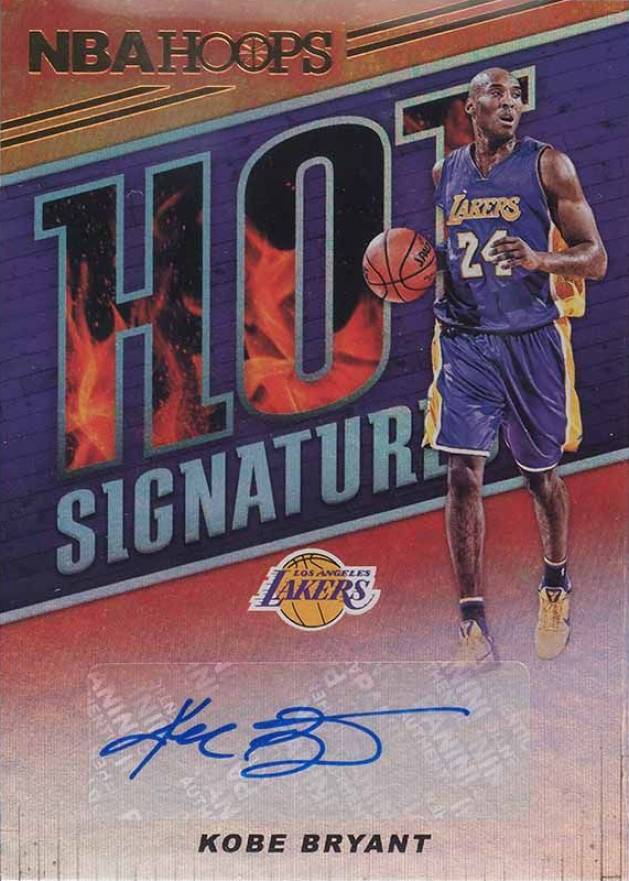 2018 Panini Hoops Hot Signatures Kobe Bryant #HSKBR Basketball Card