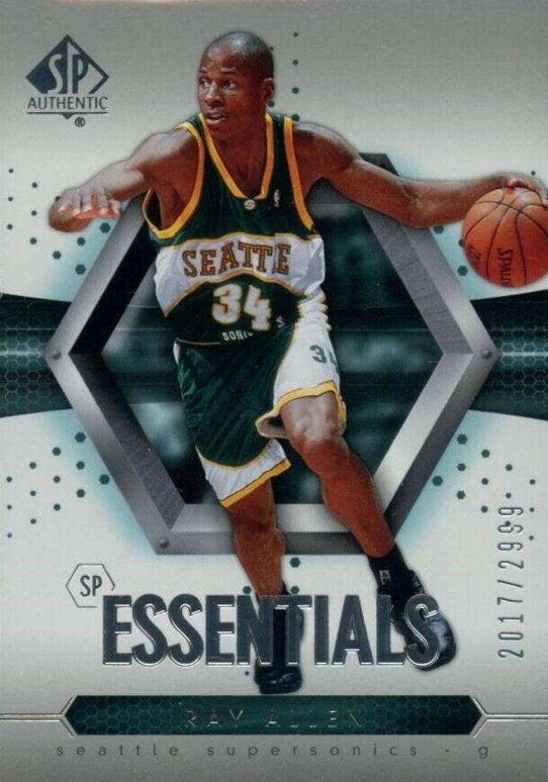 2004 SP Authentic  Ray Allen #127 Basketball Card
