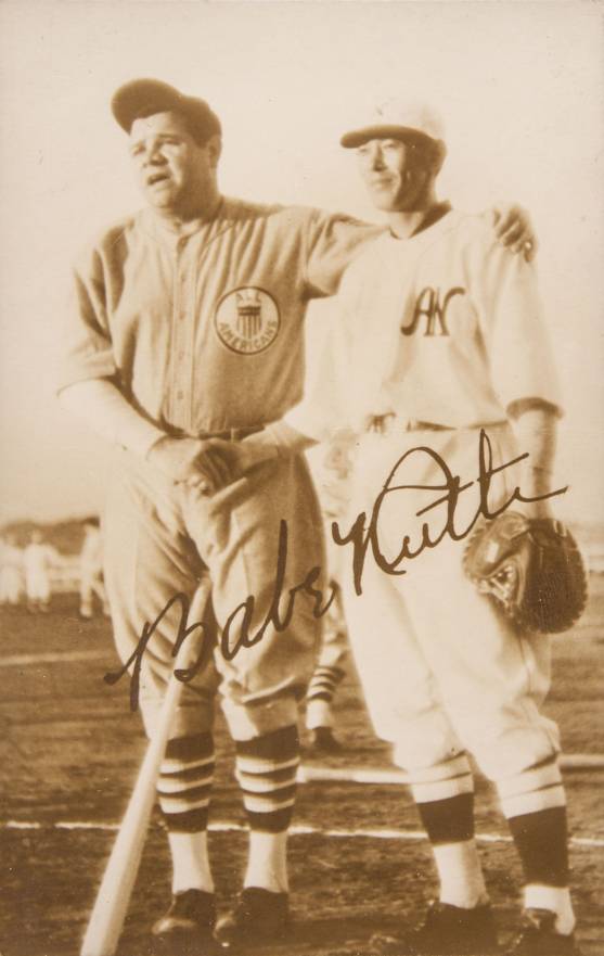 1934 JBR72 Bromides Babe Ruth Large Babe Ruth/Jiro Kuji # Baseball Card
