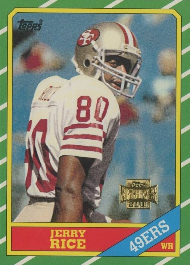2001 Topps Archives Previews Jerry Rice #3 Football Card