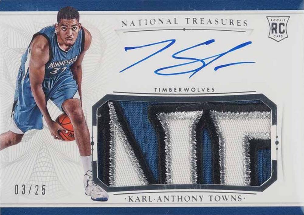 2014 15 Carmelo Anthony JERSEY NUMBER # 07/25 National Treasures Auto  Autograph