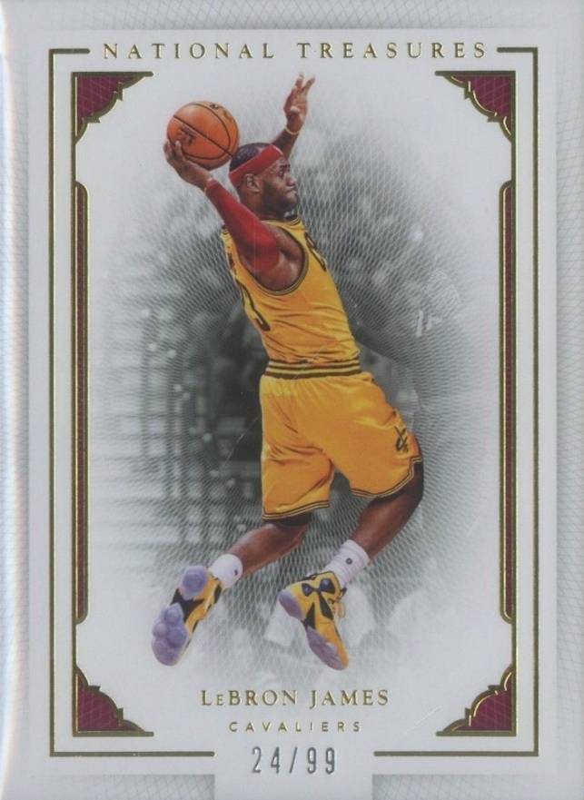 2015 National Treasures LeBron James #25 Basketball Card