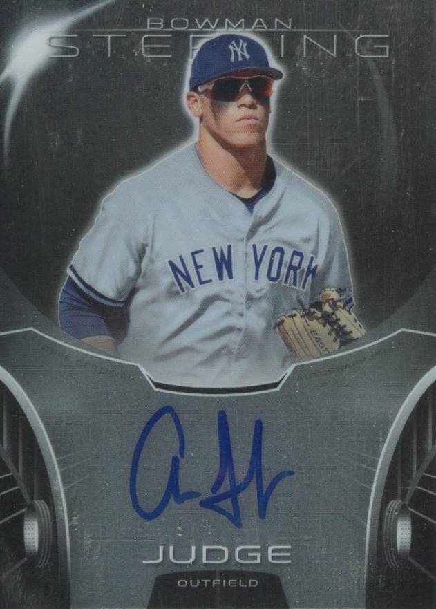 2013 Bowman Sterling Rookie Autograph Aaron Judge #AJ Baseball Card