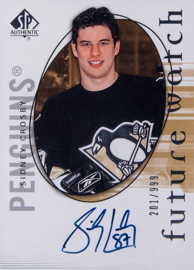 2005 SP Authentic Sidney Crosby #181 Hockey Card