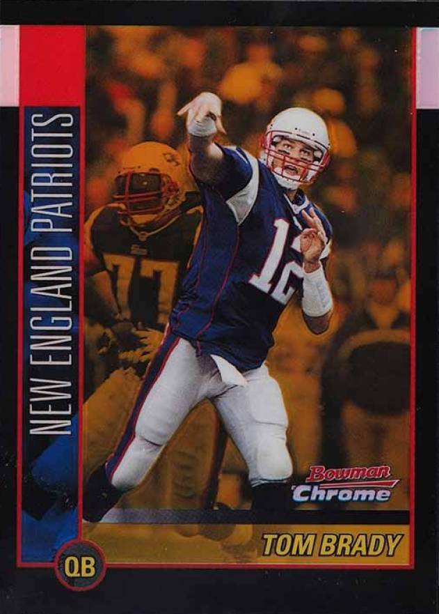 2002 Bowman Chrome Tom Brady #99 Football Card