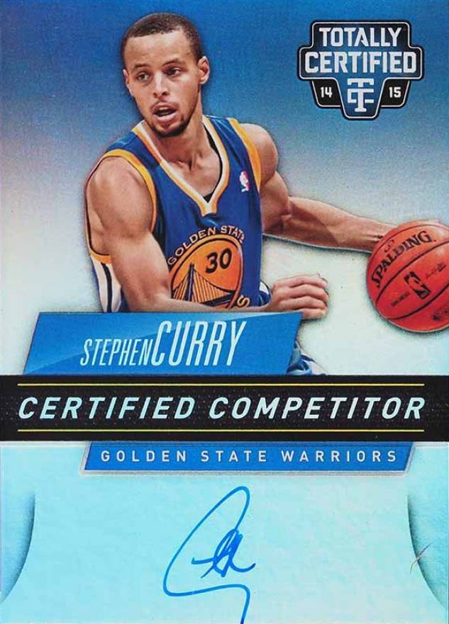 2014 Totally Certified Competitor Autographs Stephen Curry #C-SC Basketball Card
