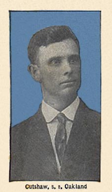 1910 Bishop & Co. P.C.L. Cutshaw, s.s. Oakland # Baseball Card