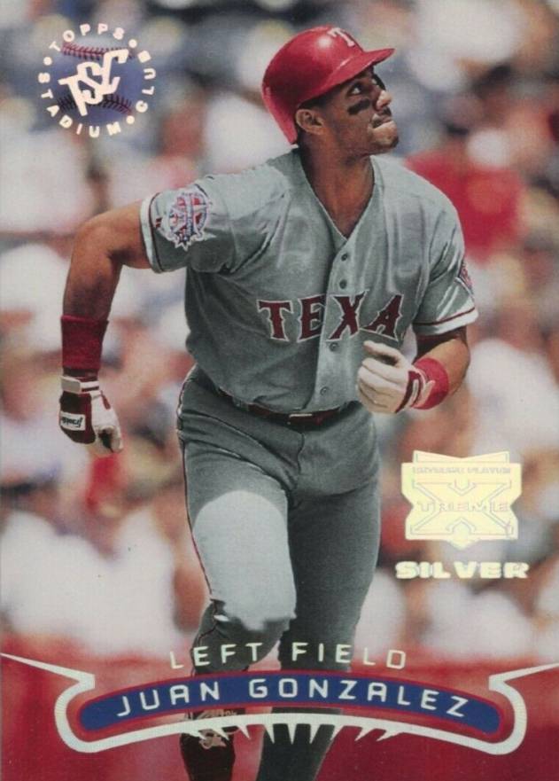 1996 Stadium Club Extreme Player Juan Gonzalez # Baseball Card