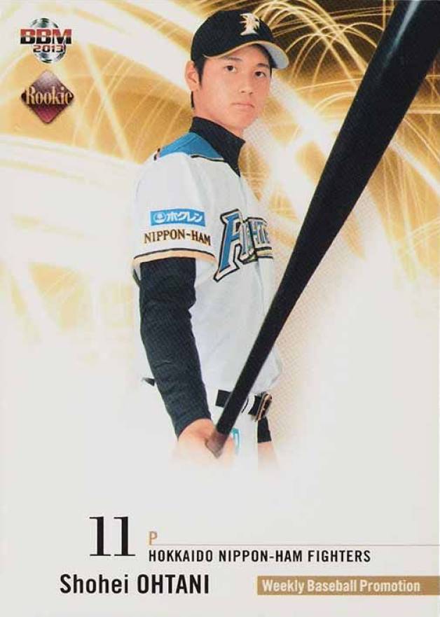 2013 BBM Rookie Edition Shohei Ohtani #WB2 Baseball Card