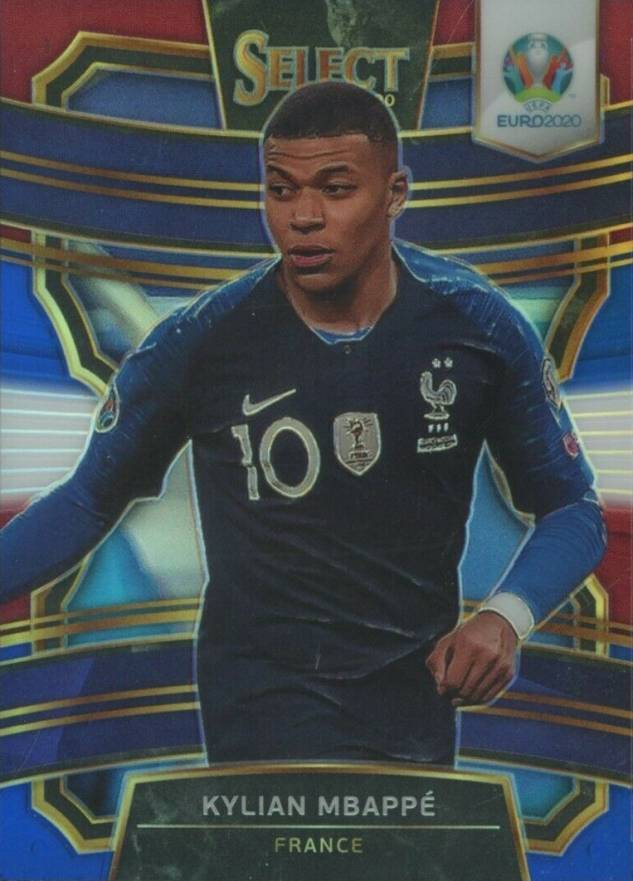 2020 Panini Select UEFA Euro Tri-Color Prizms Kylian Mbappe #51 Boxing & Other Card