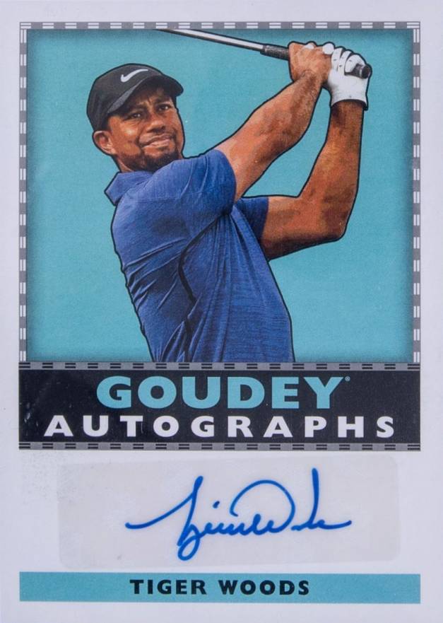 2018 Upper Deck Goodwin Champions Goudey Certified Diamond Dealer Autograph Tiger Woods #CDD-TW Other Sports Card