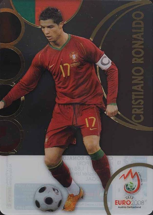 2008 Panini UEFA EURO Austria-Switzerland Cristiano Ronaldo #154 Soccer Card