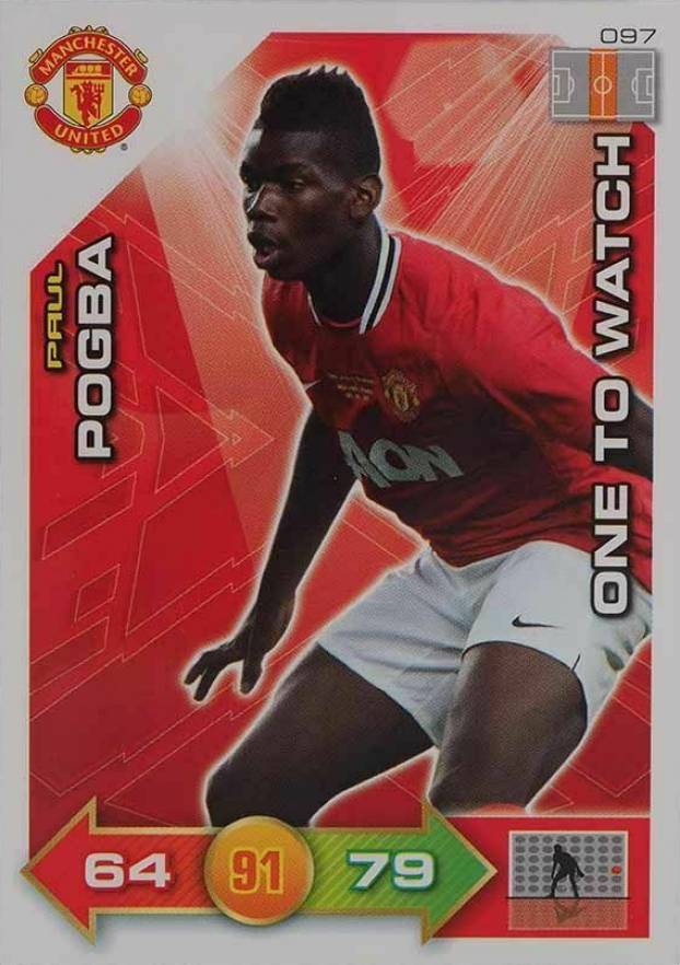 2011 Panini Manchester United Adrenalyn XL Paul Pogba #97 Soccer Card