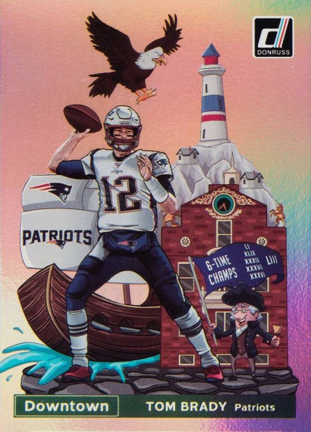 2020 Panini Donruss Downtown Tom Brady #D-TB Football Card
