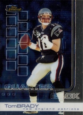 2002 Finest Tom Brady #50 Football Card