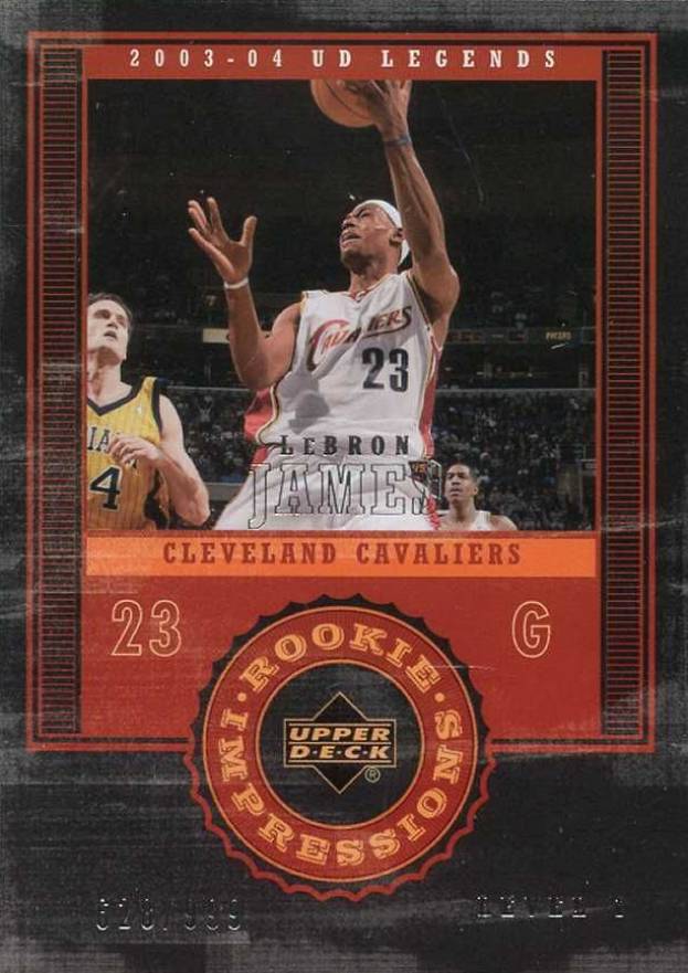 2003 Upper Deck Legends LeBron James #135 Basketball Card