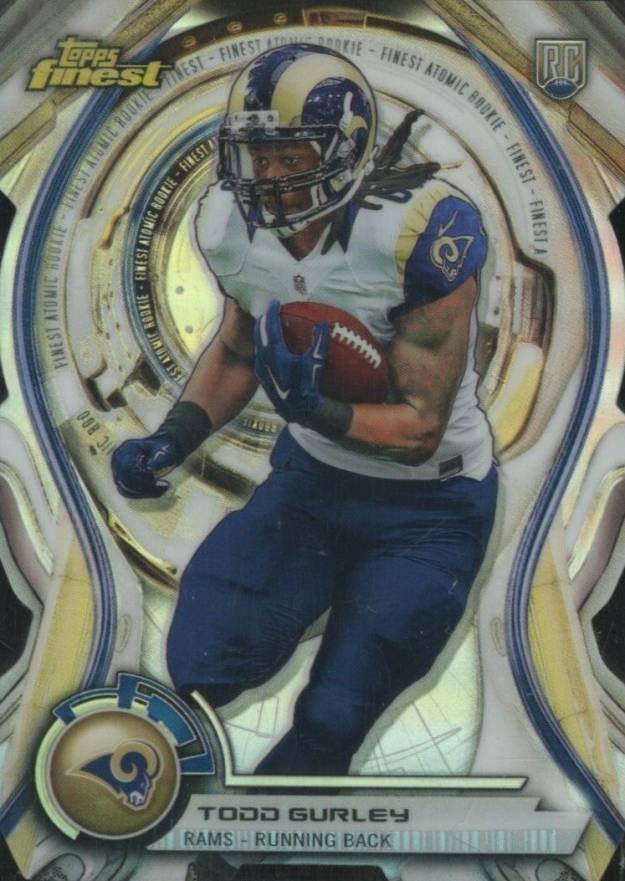 2015 Finest Atomic Rookie Die-Cut Todd Gurley #TG Football Card
