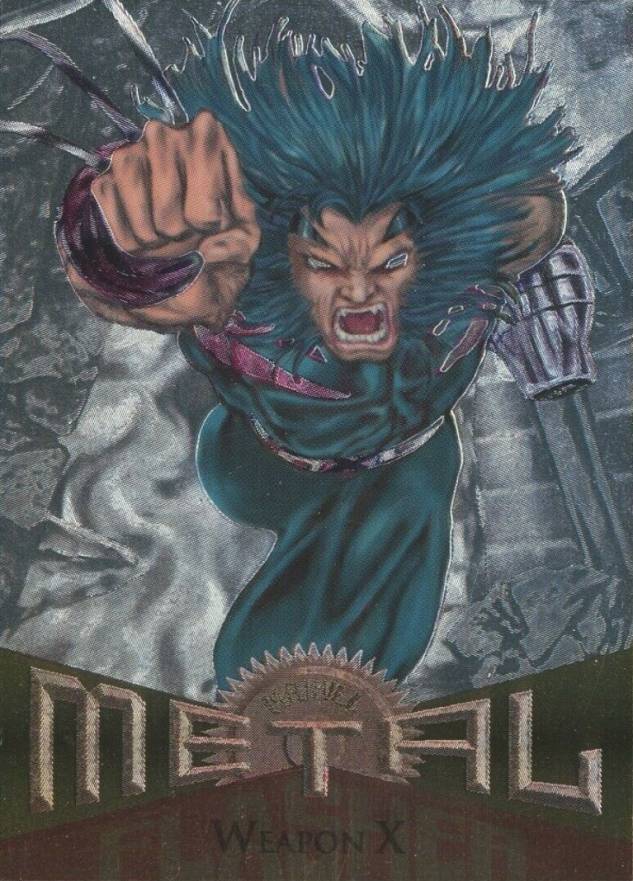 1995 Marvel Metal Trading Cards Metal Blaster Card No3 Cyclops