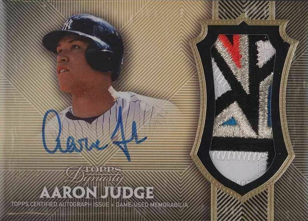 2017 Topps Dynasty Autograph Patch Aaron Judge #AA2 Baseball Card