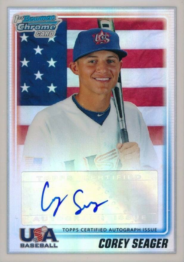 2010 Bowman Chrome USA 18 & Under Autograph Corey Seager #USAA18 Baseball Card
