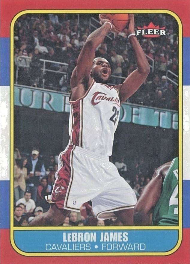 2006 Fleer 1986-87 20th Anniversary  LeBron James #71 Basketball Card