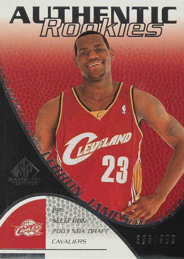 2003 SP Game Used LeBron James #107 Basketball Card