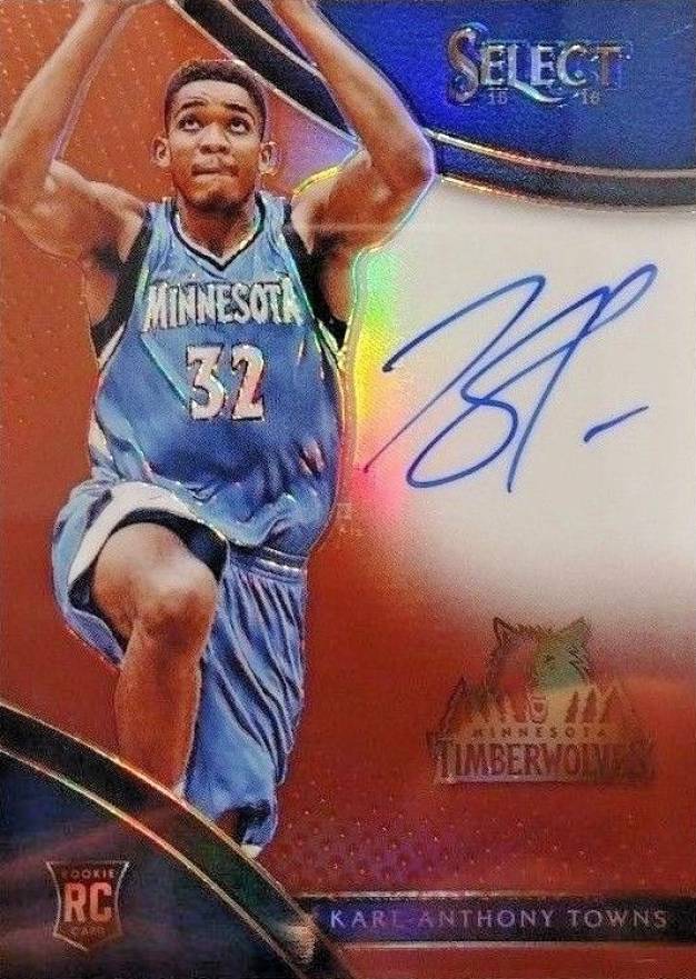 2015 Select Rookie Signatures  Karl-Anthony Towns #RS-KA Basketball Card