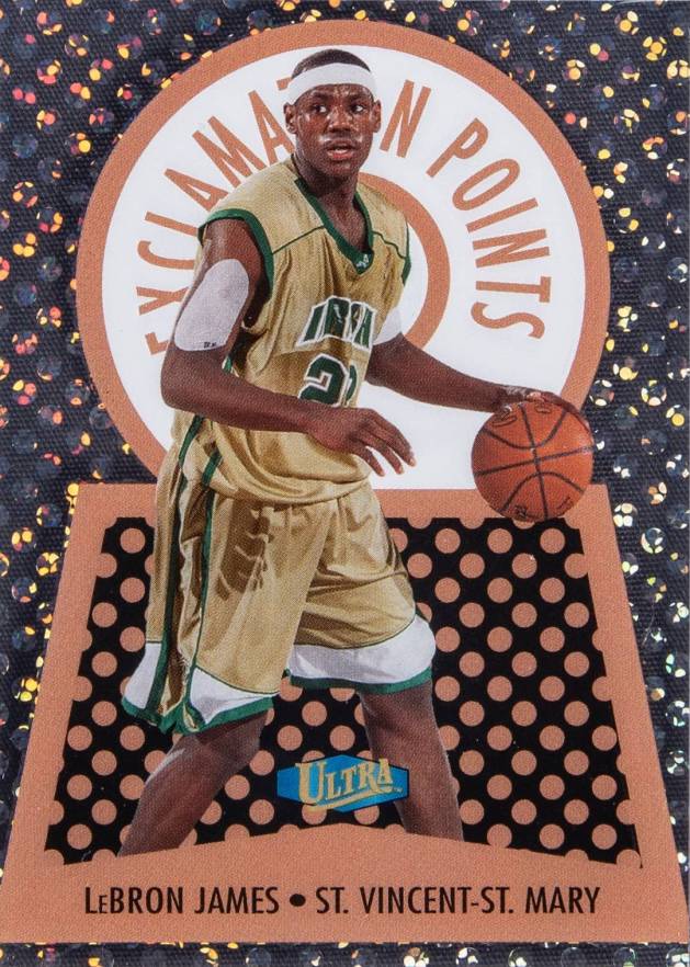 2013 Fleer Retro Ultra Exclamation Points LeBron James #18 Basketball Card