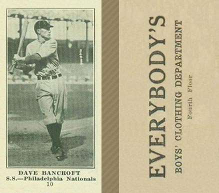 1916 Everybody Dave Bancroft #10 Baseball Card