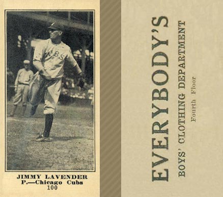 1916 Everybody Jimmy Lavender #100 Baseball Card