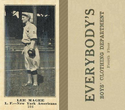 1916 Everybody's Lee Magee #108 Baseball Card