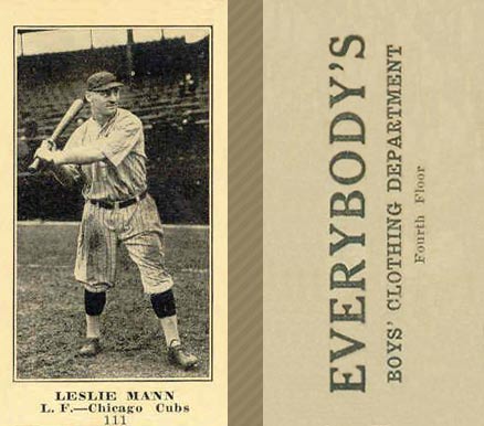 1916 Everybody's Leslie Mann #111 Baseball Card