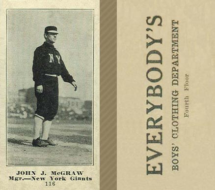 1916 Everybody's John J. McGraw #116 Baseball Card