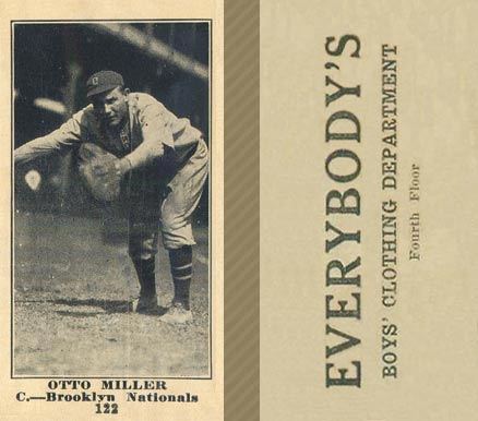 1916 Everybody's Otto Miller #122 Baseball Card