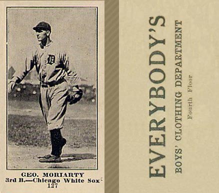 1916 Everybody's Geo. Moriarty #127 Baseball Card