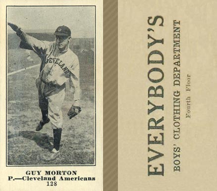 1916 Everybody's Guy Morton #128 Baseball Card